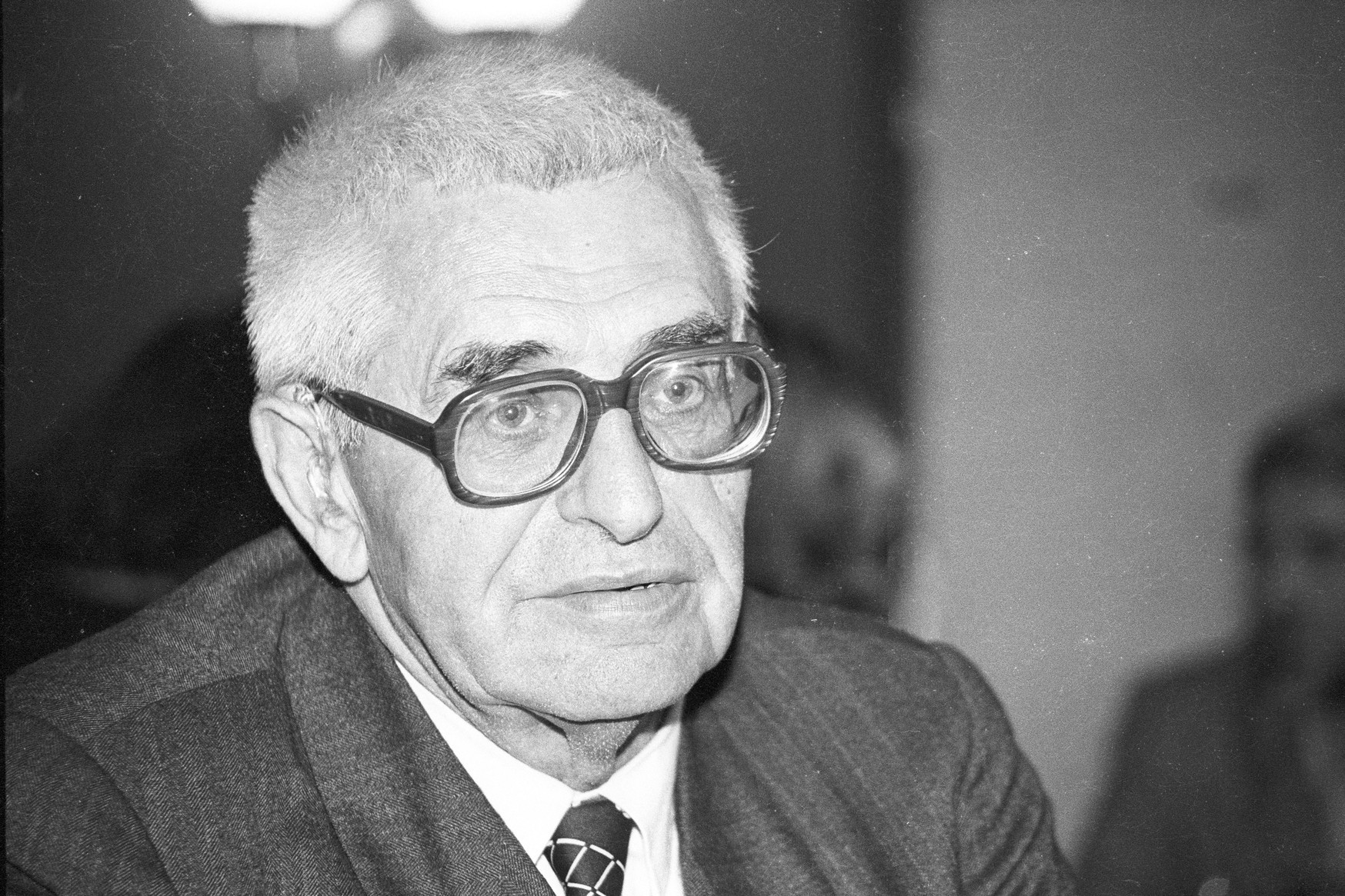 The Czech writer Josef Hirsal at a celebration for his birthday. Credit line: ČTK / SZ-Photo / Hans Kaulertz