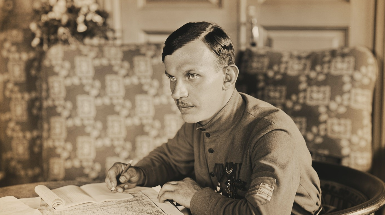 Radola Gajda | Zdroj: Čs. obec legionářská <br> fotografie byla digitálně vyčištěna pomocí AI.