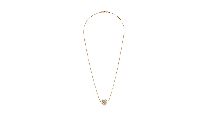 Skleněný náhrdelník Precious Wired Gold