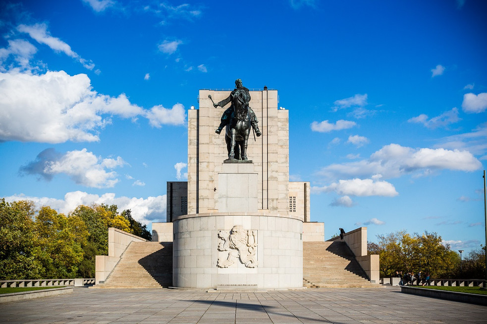 Praha3, Žižkov, Vítkov, památník, Jan Žižka, kůň, socha