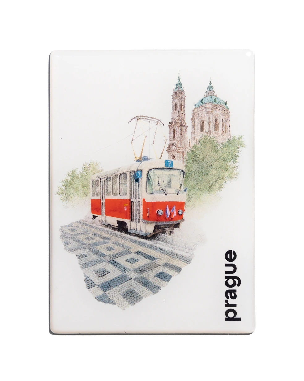 Magnety s pražskými památkami - pražská Tramvaj T3