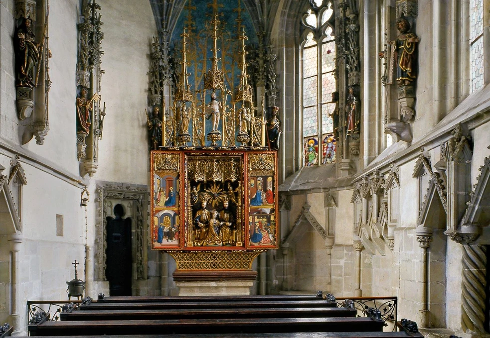 Interiér hradu Křivoklát.