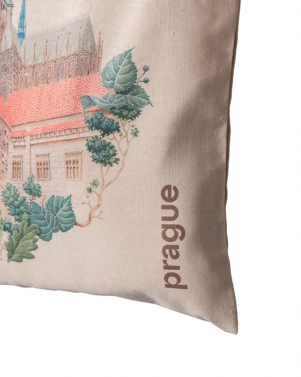 Prague Landmarks Tote Bag — Prague Castle, detail