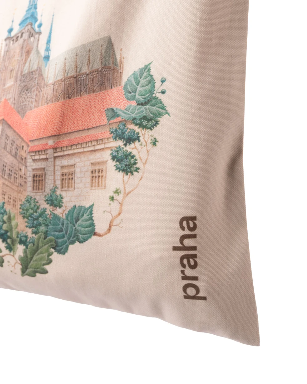 Prague Landmarks Tote Bag — Prague Castle, detail