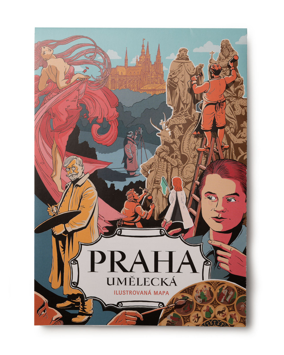 Mapa Praha umělecká