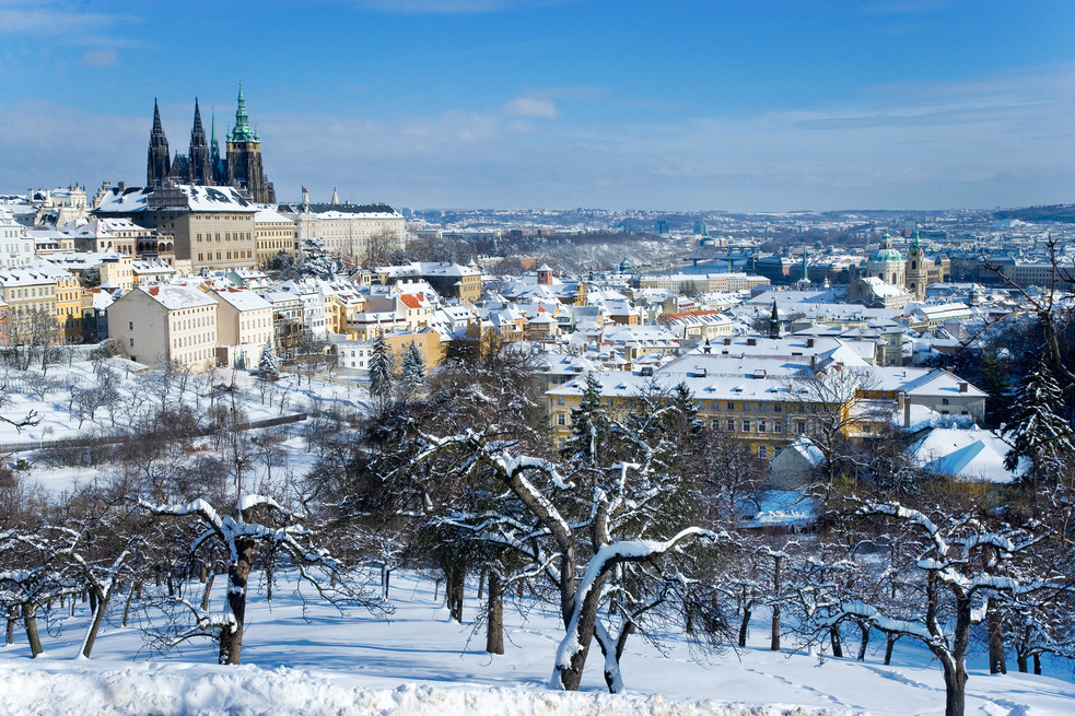 Petřín v zimě