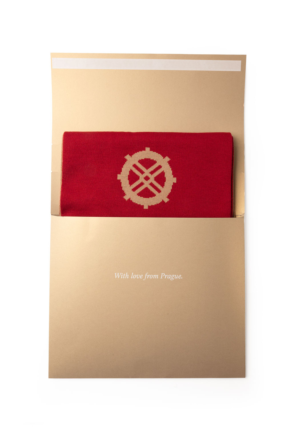 Tower Symbols Merino Scarf in pouch