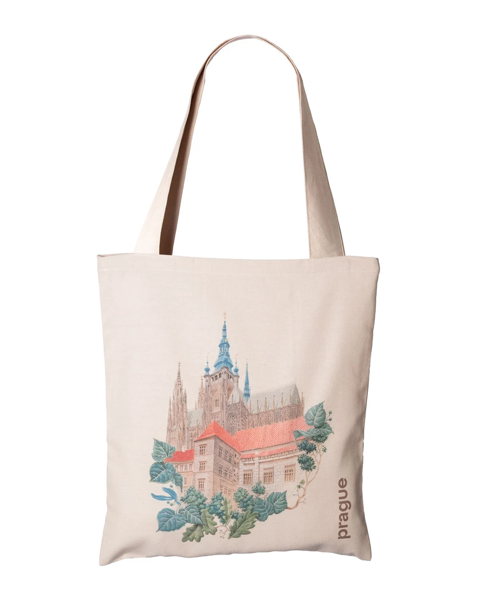 Prague Landmarks Tote Bag — Prague Castle, English