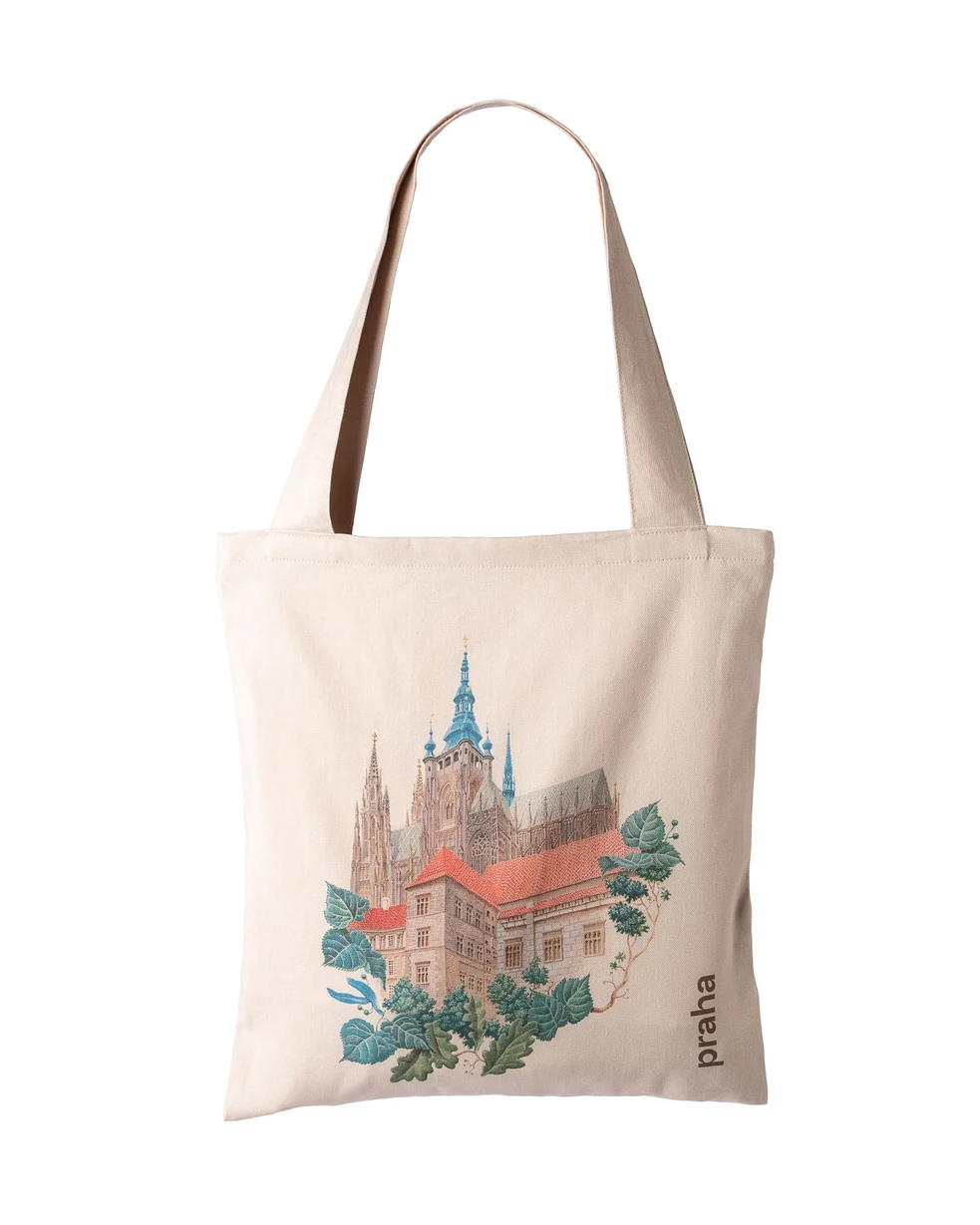 Prague Landmarks Tote Bag — Prague Castle, Czech
