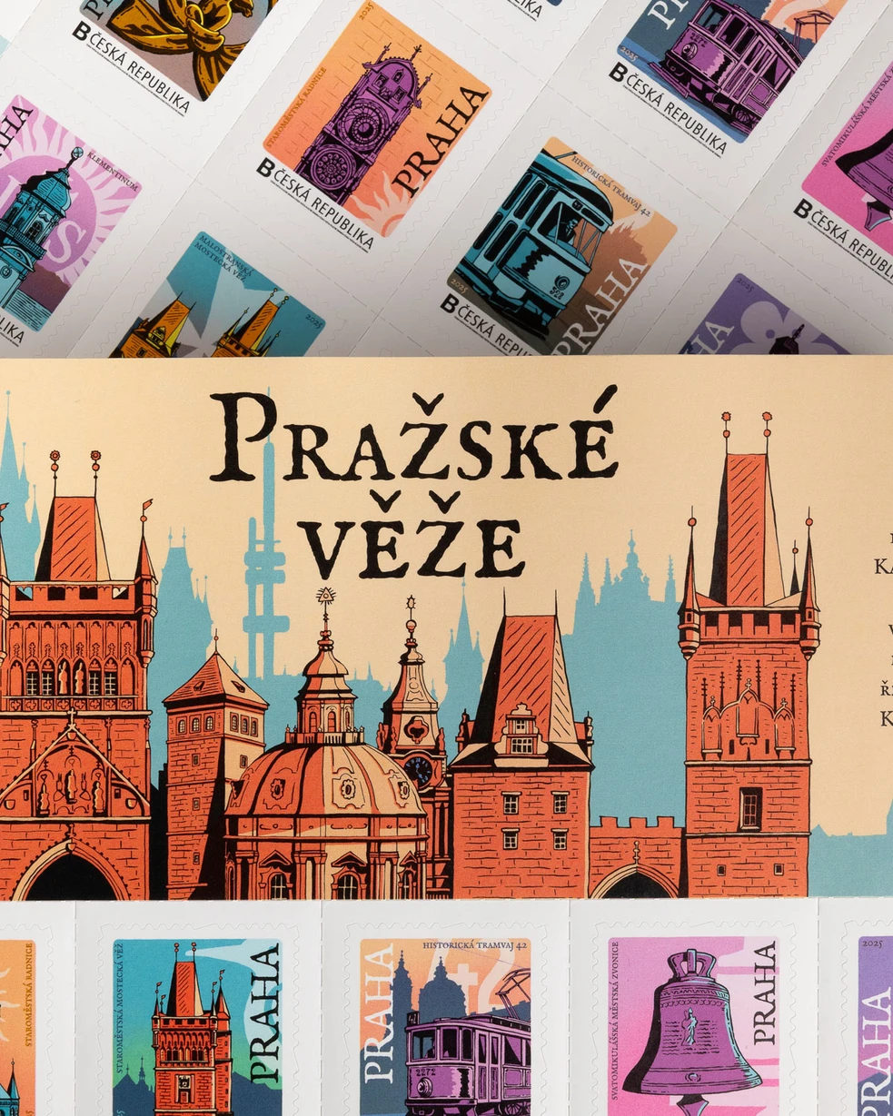 Poštovní známky pražské věže