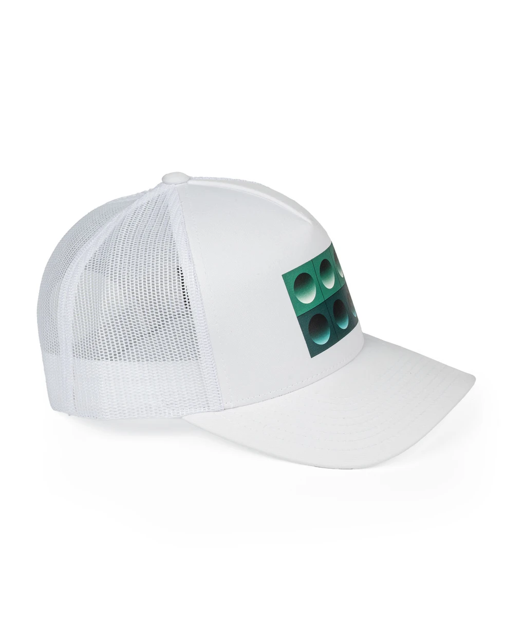Prague Metro Trucker Cap - White