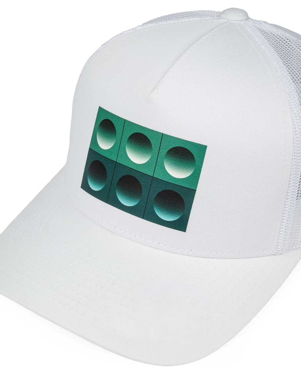 Prague Metro Trucker Cap - White