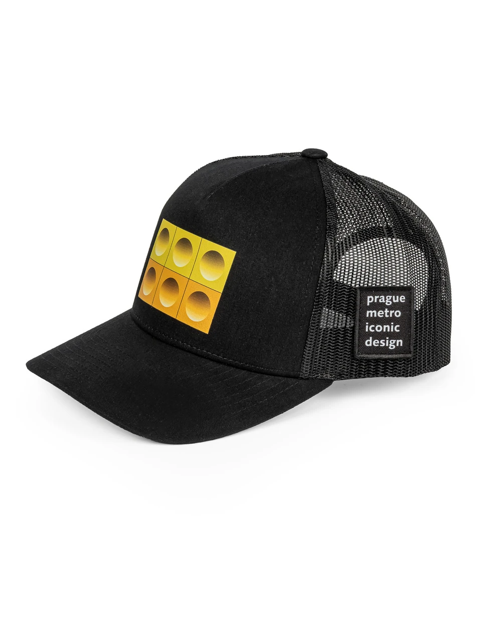 Prague Metro Trucker Cap - Black