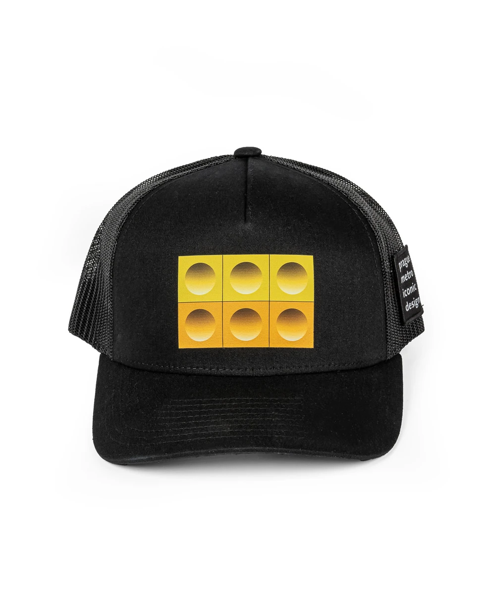 Prague Metro Trucker Cap - Black