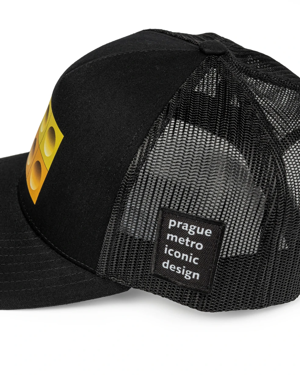 Prague Metro Trucker Cap - Black