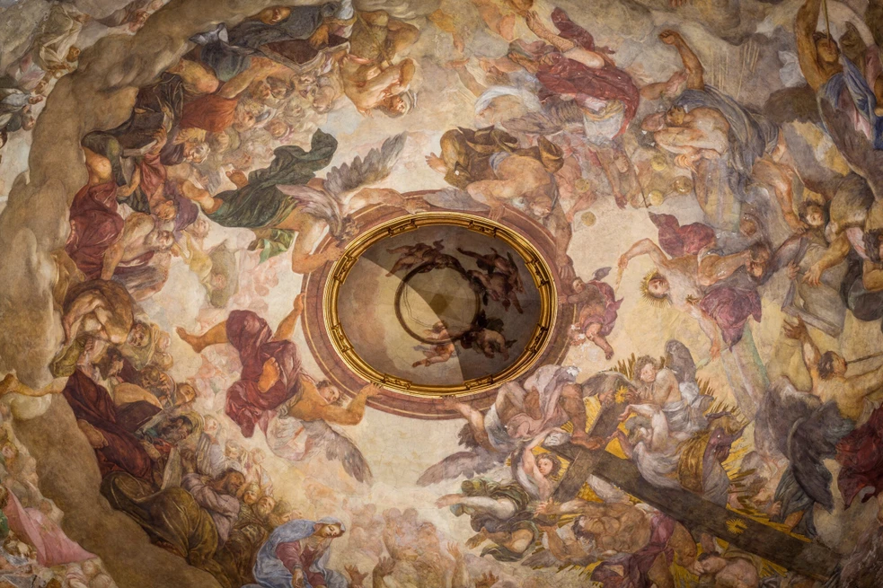 Freska v kupoli kostela sv. Františka z Assisi